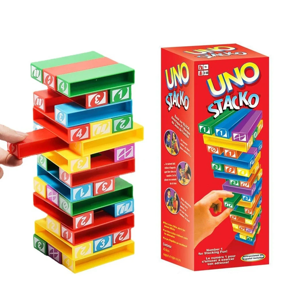 Uno Jenga Classic Stacko Game