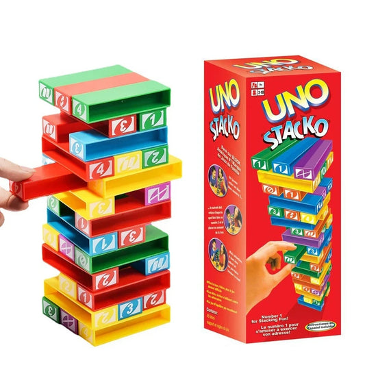 Uno Jenga Classic Stacko Game