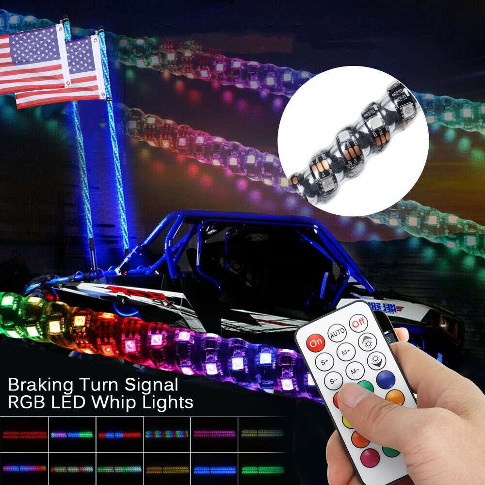 Whip Lights LED with Remote - 3ft
