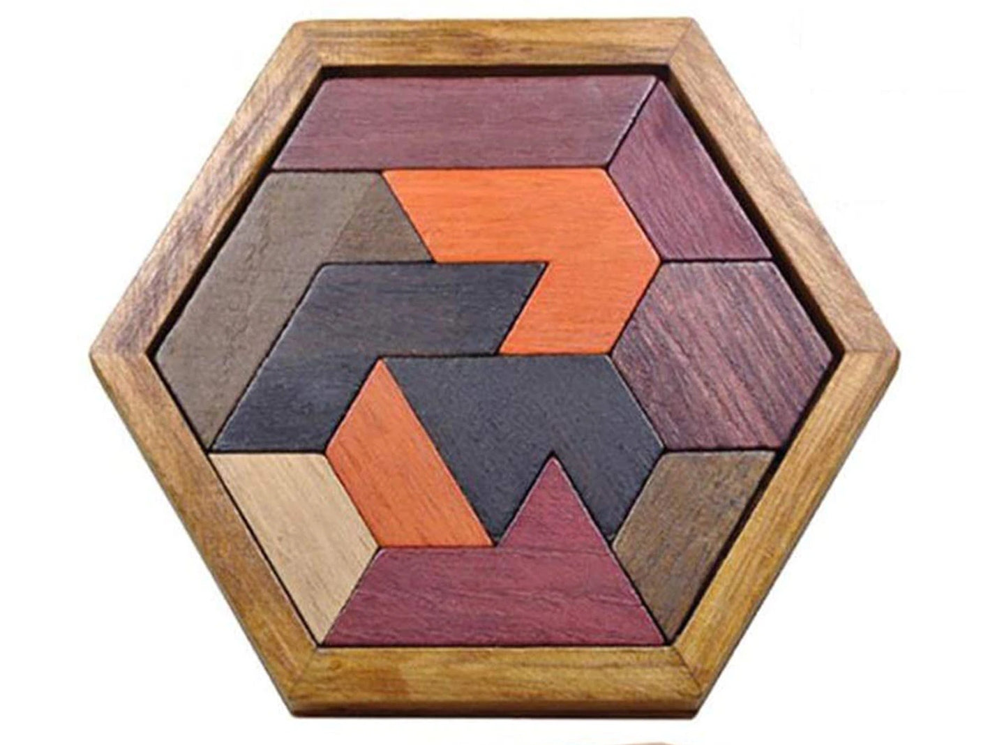 Tangram Geometric Wooden Montessori Puzzle