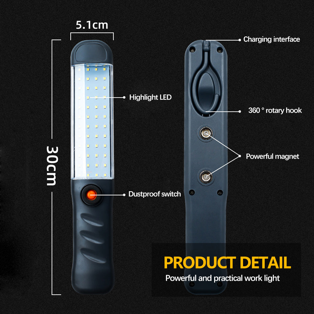 Work Light LED 3 Modes USB Rechargeable