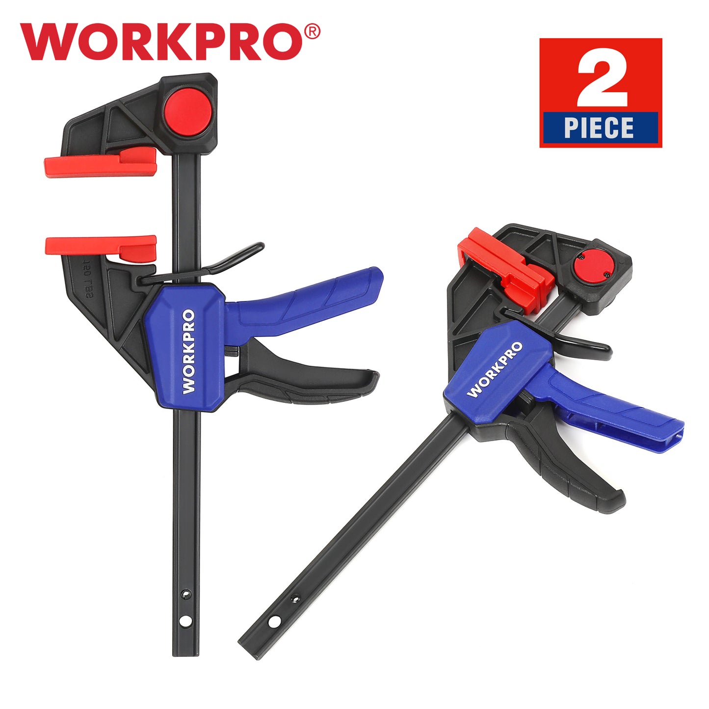 Workpro 6"/150mm Quick Ratchet Clamps - 2pk