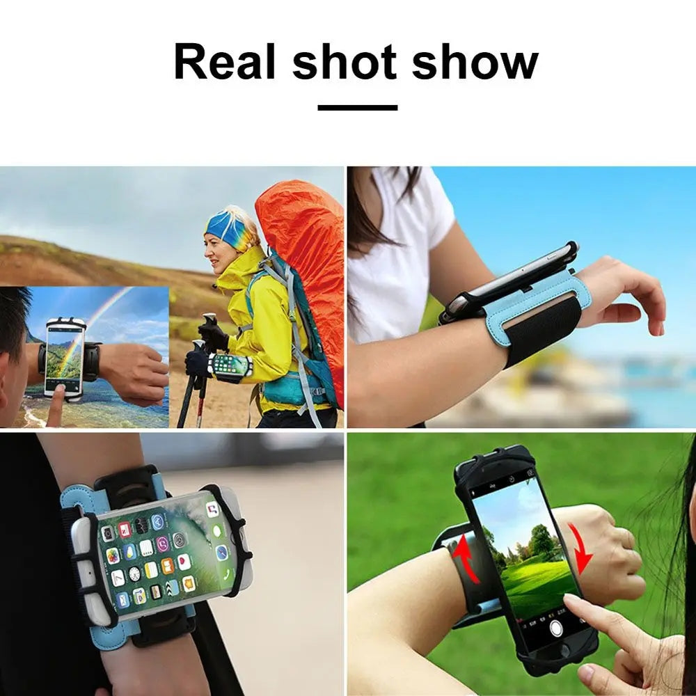 Wrist Arm Band Phone Holder 360 Degree Rotation