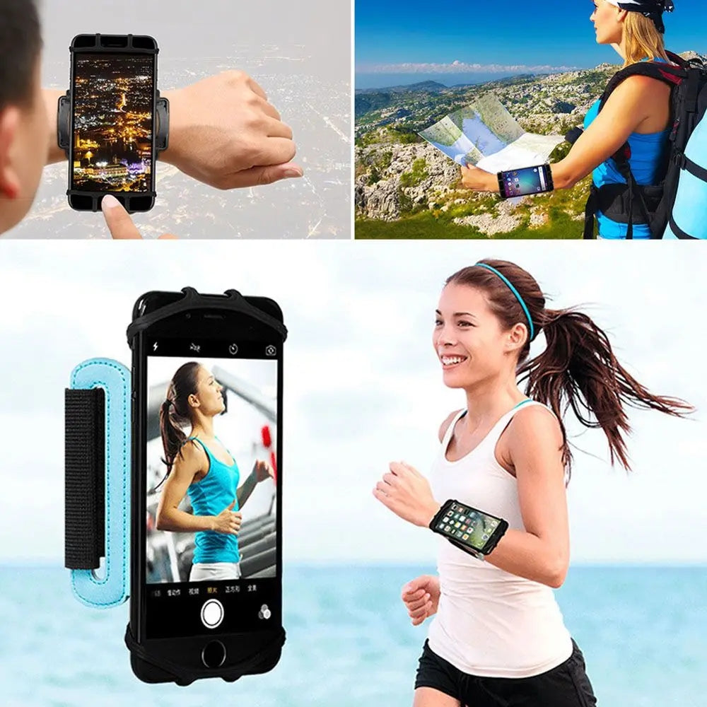Wrist Arm Band Phone Holder 360 Degree Rotation